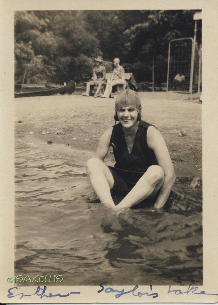 Esther swimming